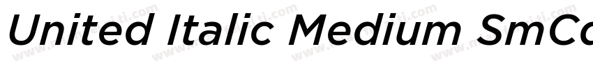 United Italic Medium SmCd Regular字体转换